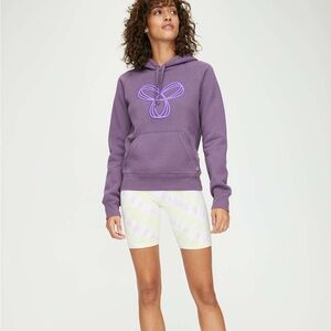 Aritzia TNA (XS) Baltic Hoodie featuring a prominent embroidered Spiro logo